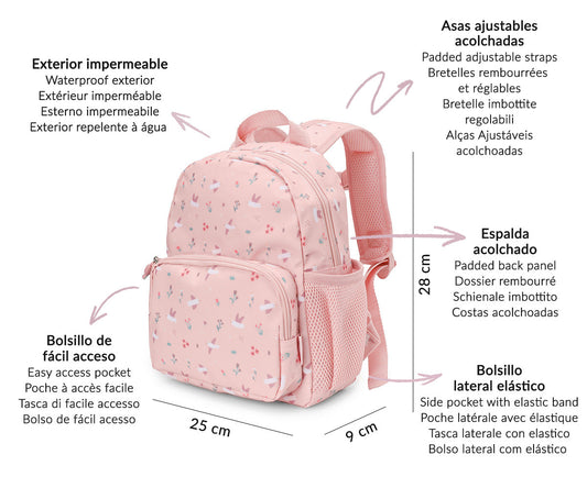 Zainetto Blossom Birds Personalizzabile