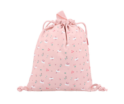 Sacca-zaino Tela Blossom Birds Personalizzabile