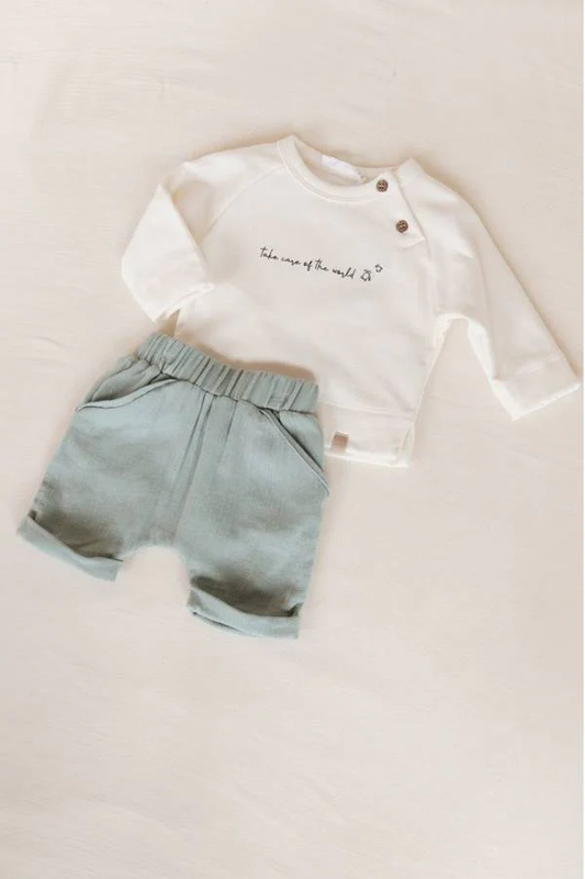 Jeans shorts - Acqua Grey - 12/18M