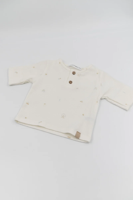 T-shirt a maniche corte apertura polo - Print Circus - 18/24M