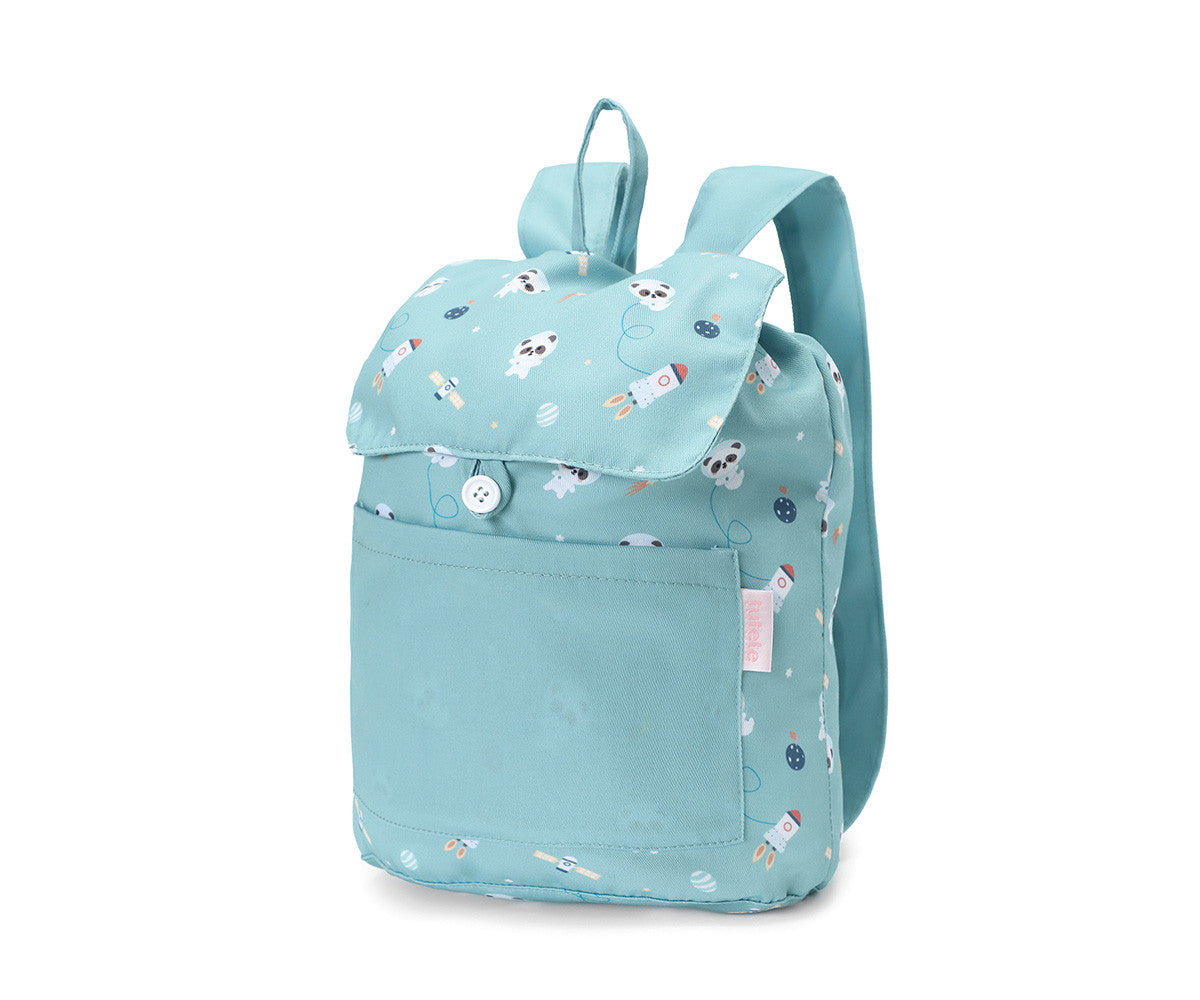 Zaino piccolo Tela Pandas in Space Personalizzabile