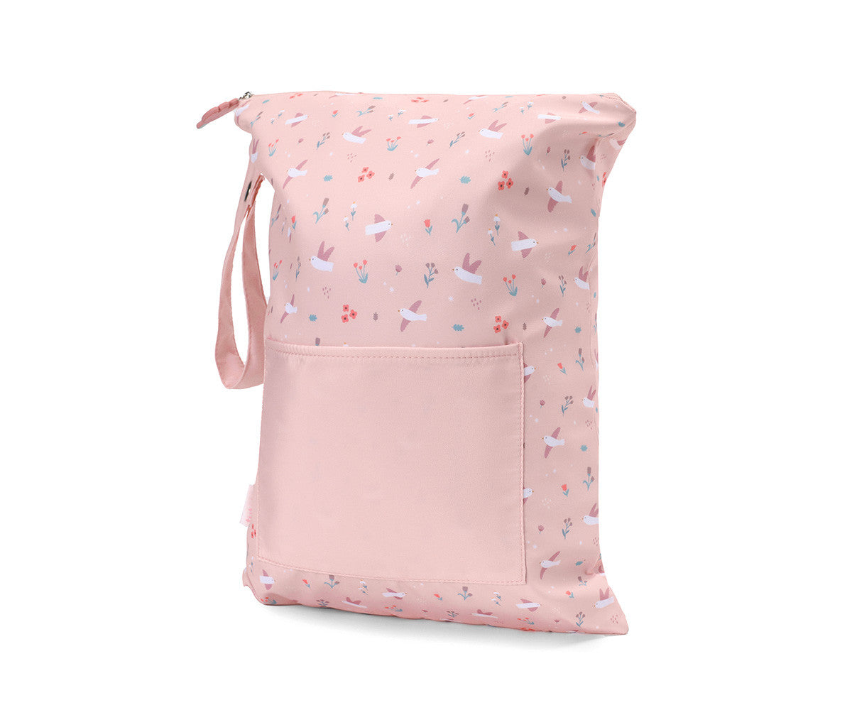Borsa impermeabile Grande Blossom Birds Personalizzabile