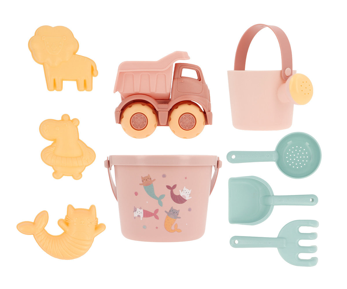 Set Spiaggia Secchiello - Monneka Mermaid Cats + Camioncino