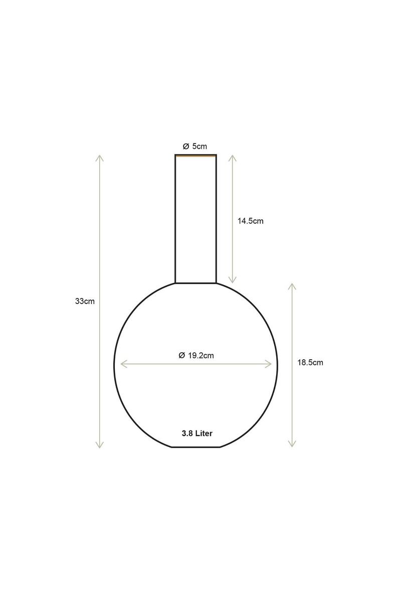 Vaso metal Medium Light Blue