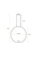 Vaso metal Medium Light Blue