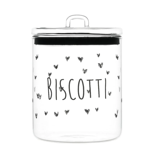Barattolo Biscotti Cuori