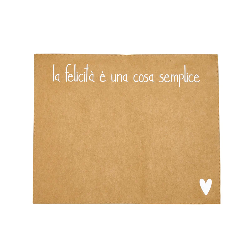 Tovaglietta La felicità è una cosa semplice