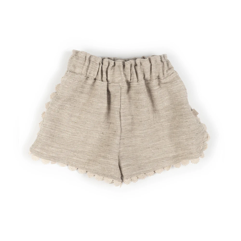 Shorts bimba con bordino - Mustard Sabbia - 18/24M