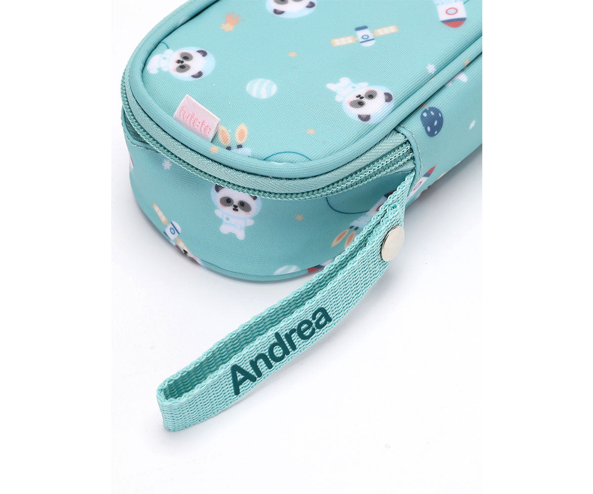 Astuccio Termico Merenda Pandas in Space Personalizzabile