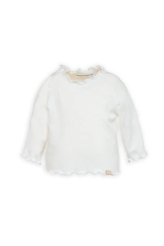 T-shirt maniche lunghe - Off White - 12/18 e 18/24 e 36M