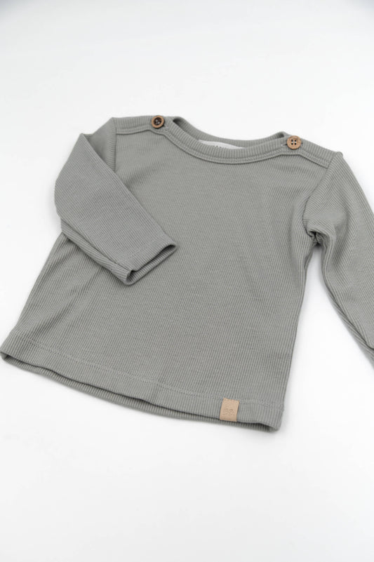 Shirt con apertura spalle - Moss Grey