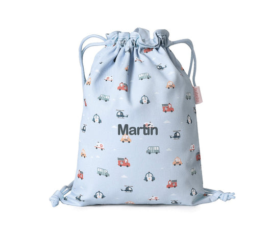 Sacca-zaino Tela City Cars Personalizzabile
