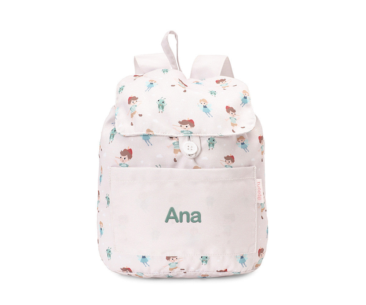 Zaino piccolo Tela The Wooden Boy Personalizzabile