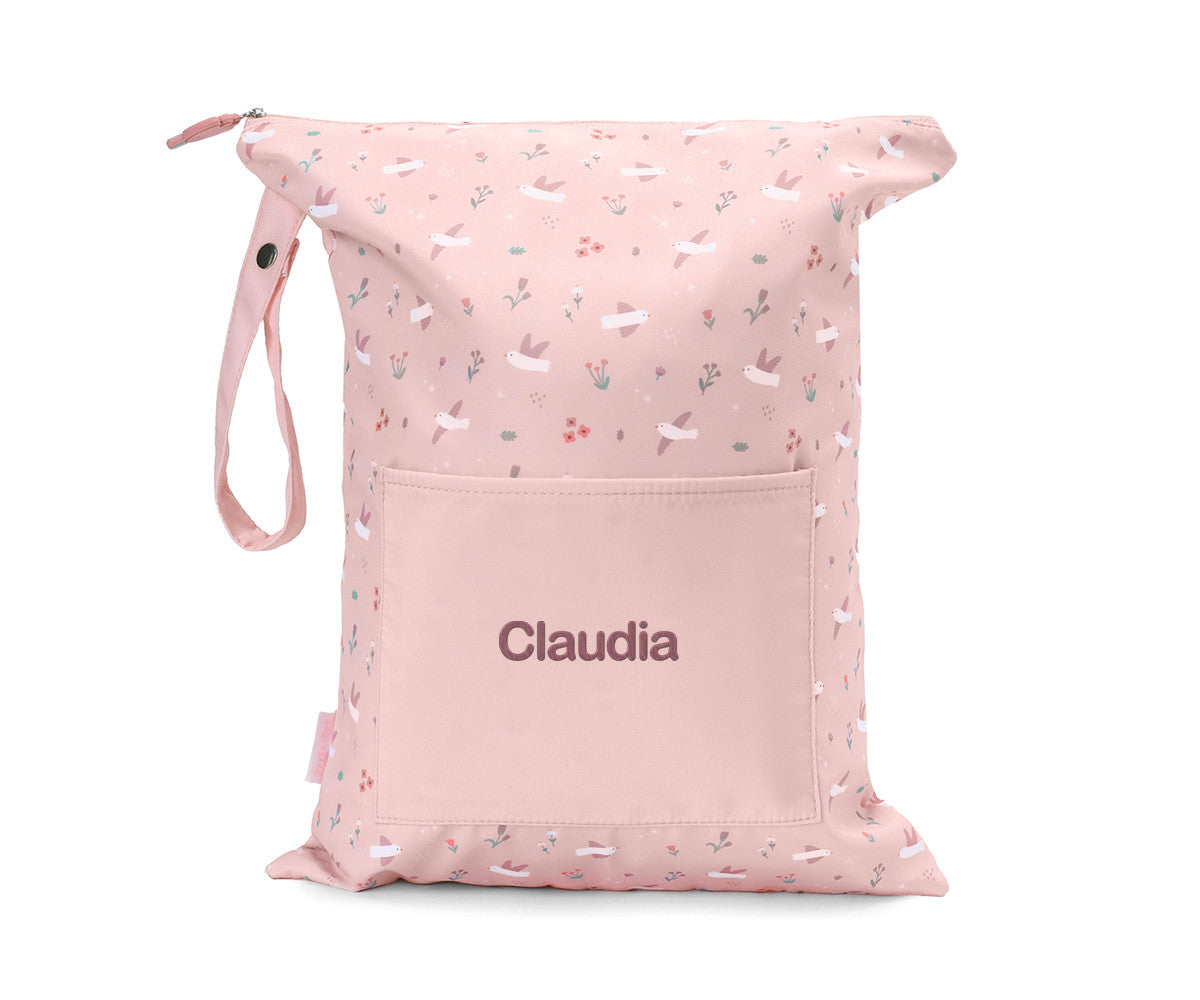 Borsa impermeabile Grande Blossom Birds Personalizzabile
