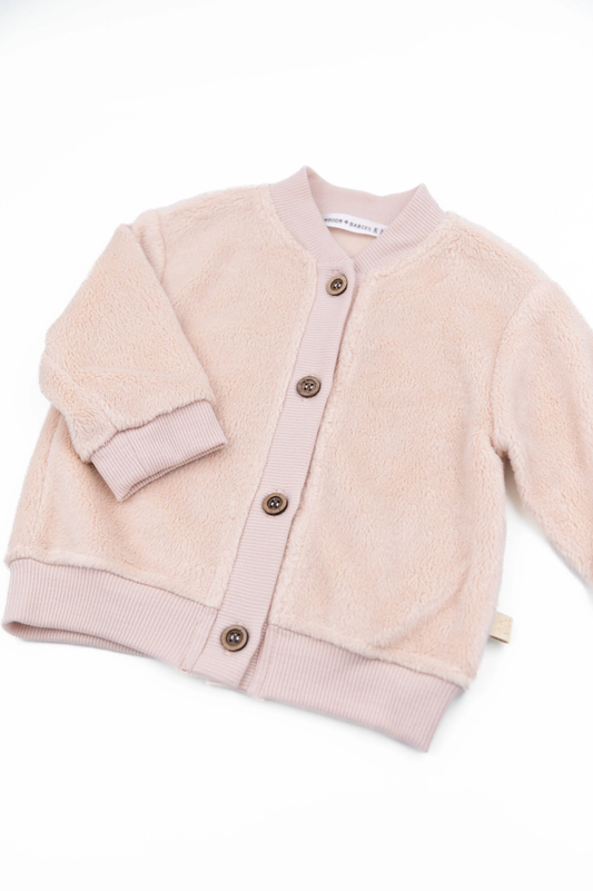 Giacca bomber Teddy - Vintage Pink