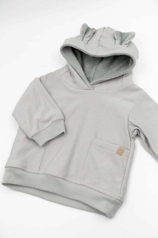 Maglia Hoodie con orecchie - Sky Grey