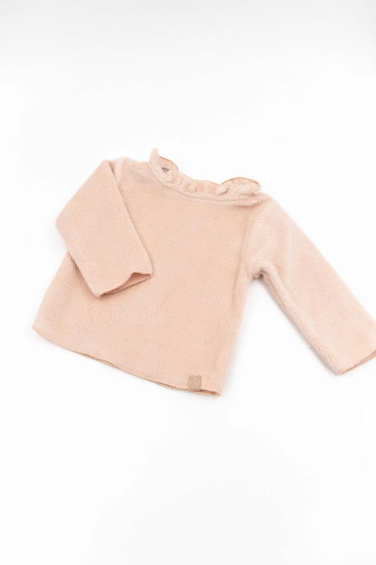 Shirt con colletto volant - Pale Pink