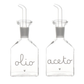 Set 2 bottiglie Olio - Aceto cuore