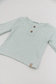T-shirt a maniche corte apertura polo - Blu Blush - 9/12 e 18/24M