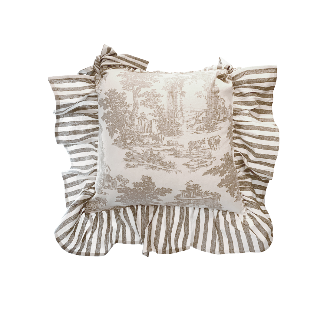 Copri cuscino sedia Toile de Jouy