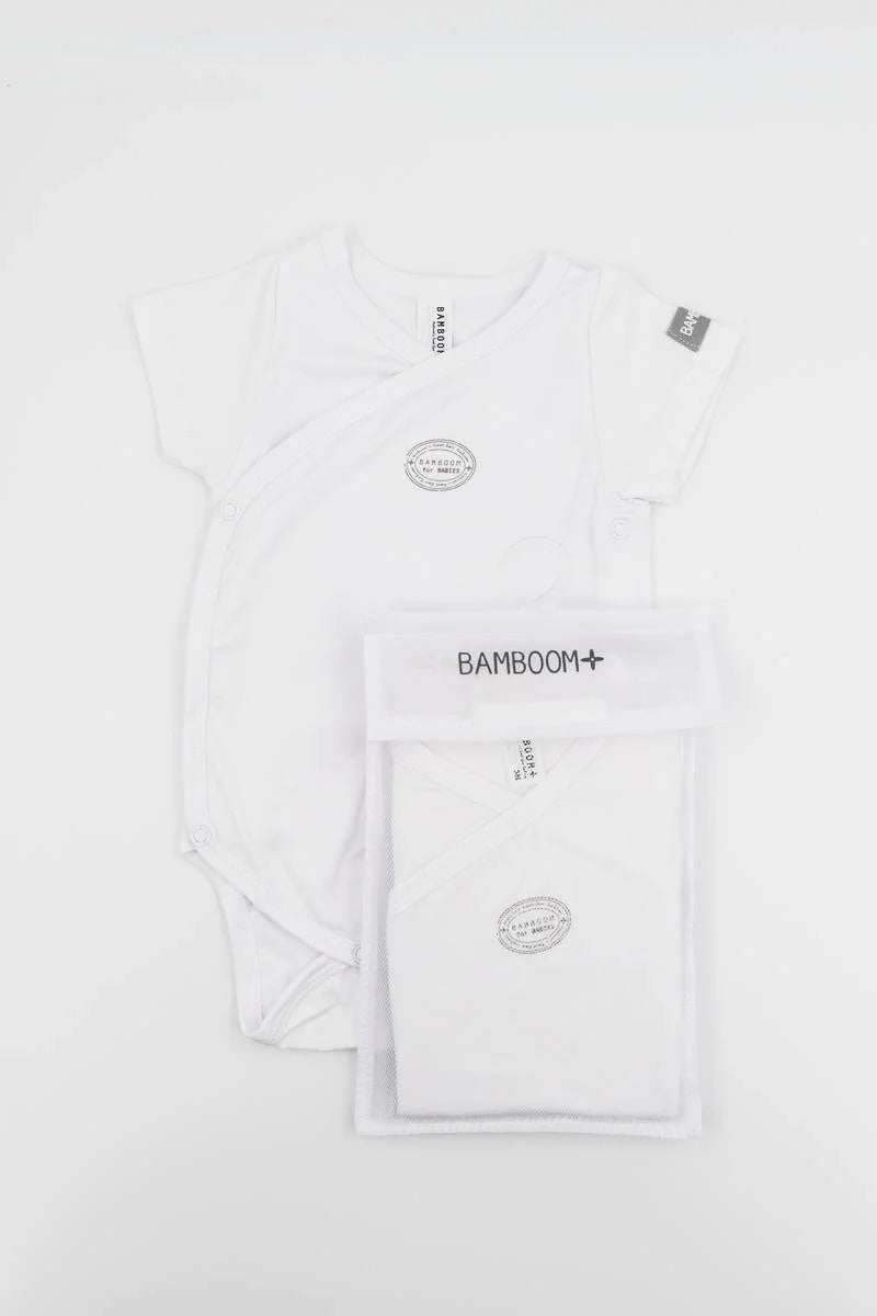 Body bambino/a maniche corte -  Bianco