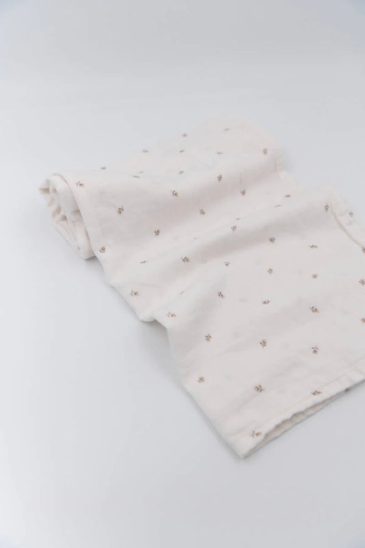 Swaddle Muslin Medium 3 Pack multi-uso 70x70cm Roses/Camel/Rosa