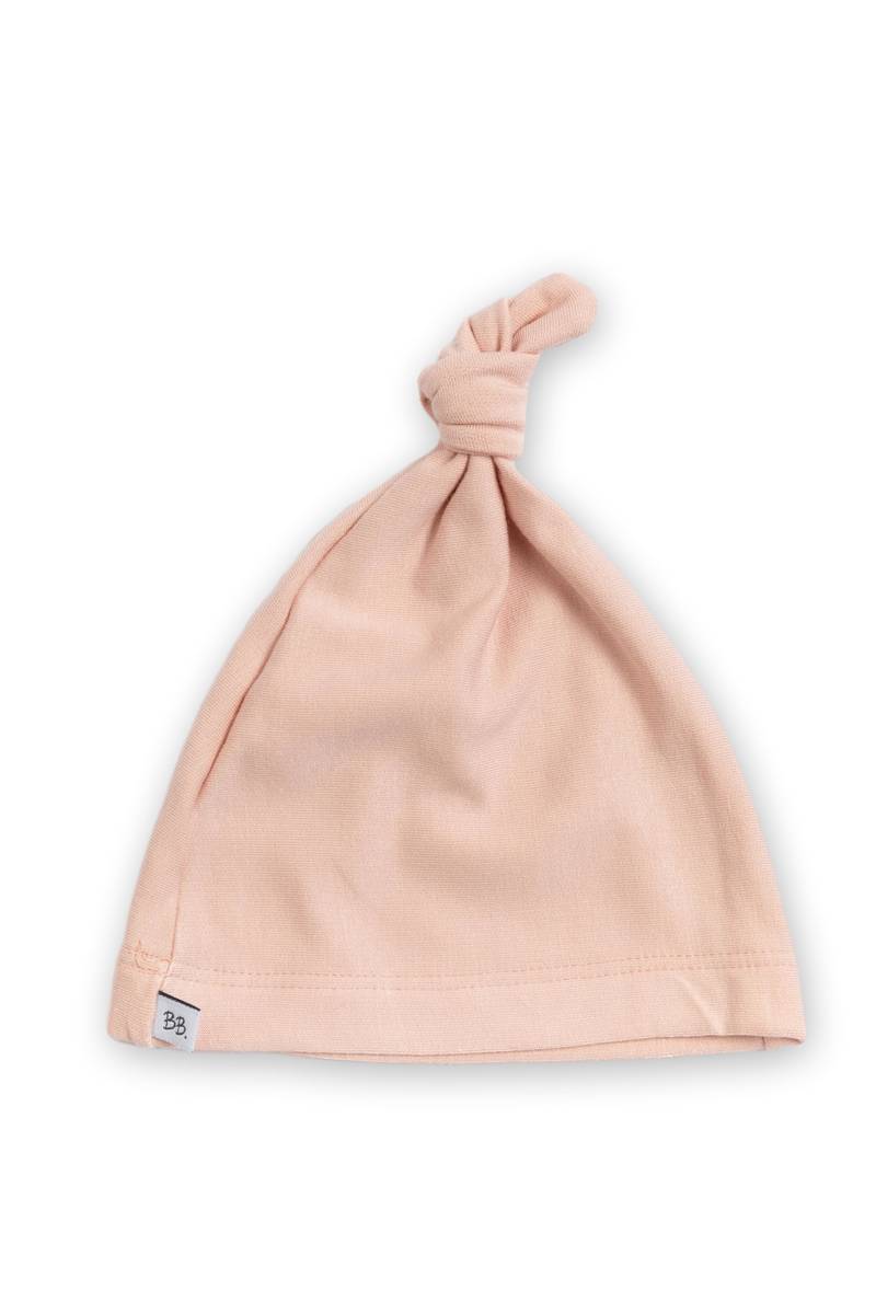 Cappellino neonato con nodo Pure - Rosa