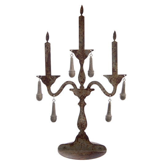 Decorazione candelabro in ferro