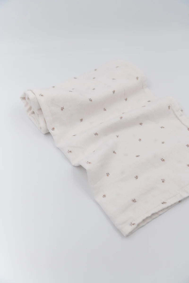 Swaddle Muslin XL 2 Pack multi-uso 120x120cm Roses/Rosa