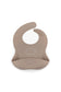 Bib in silicone marrone